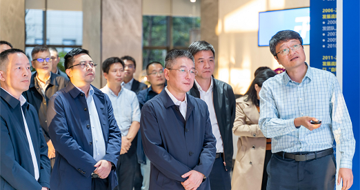 浙江省生态环境厅郎文荣厅长一行来访谱育科技参观调研